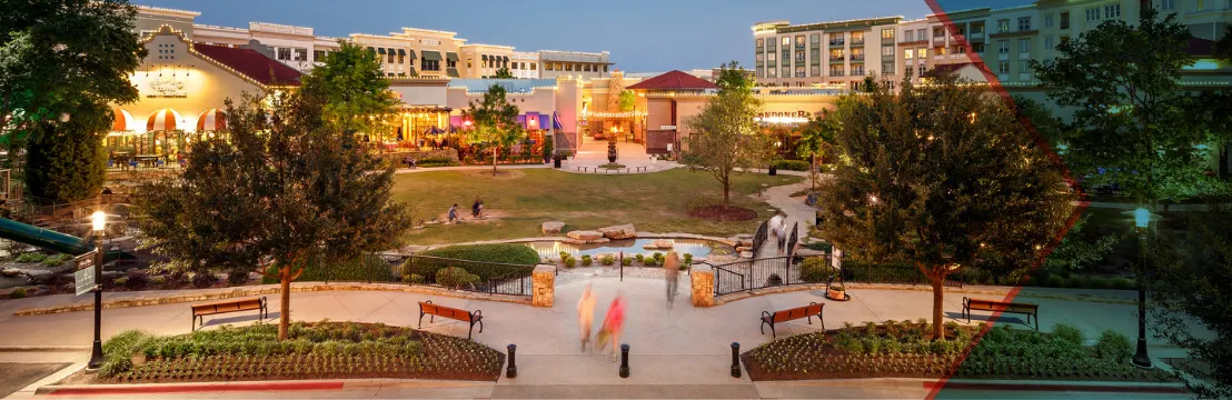 Evening at Watters Creek in Allen
